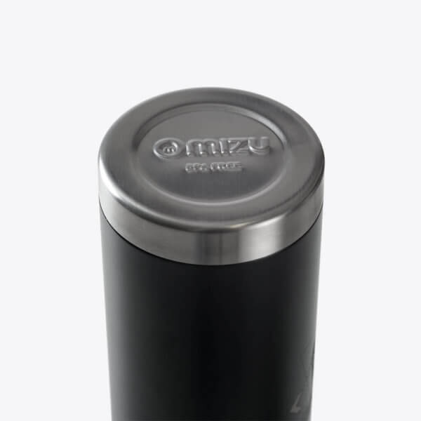 Edelstahl Thermosflasche V8 (Schwarz) – Bild 5