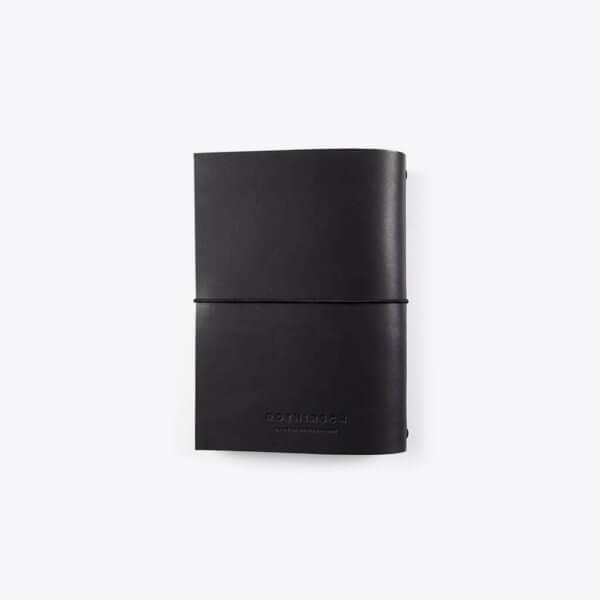 ROTHIRSCH leather notebook a5 black back 1