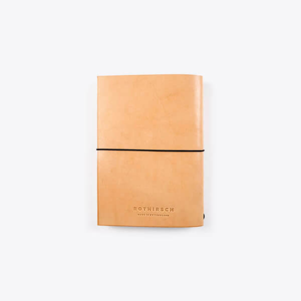 ROTHIRSCH leather notebook a5 natural back