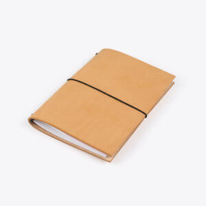 rothirsch leather notebook a5 natural front angle