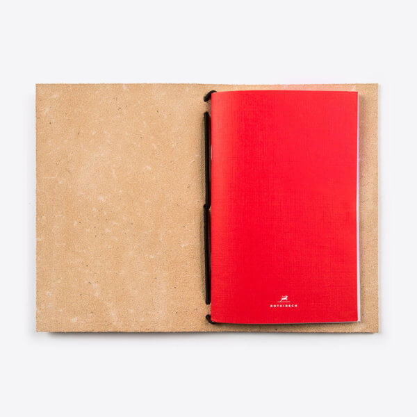 Leder Notizbuch (Natur) – Bild 2