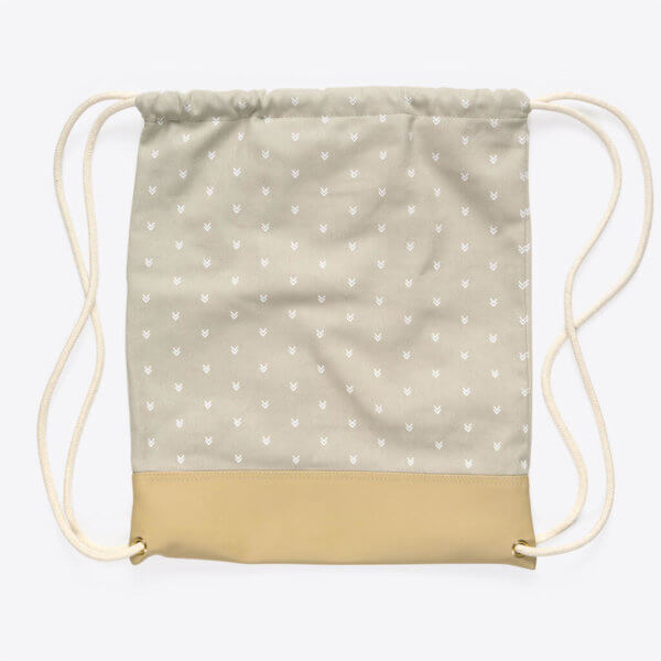 Kordel Rucksack / Turnbeutel mit Pfeilen (Olivgrün) – Bild 5