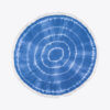 Rundes Strandtuch Batik (Blau) – Bild 2