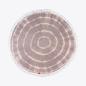 Rundes Strandtuch Batik (Braun)