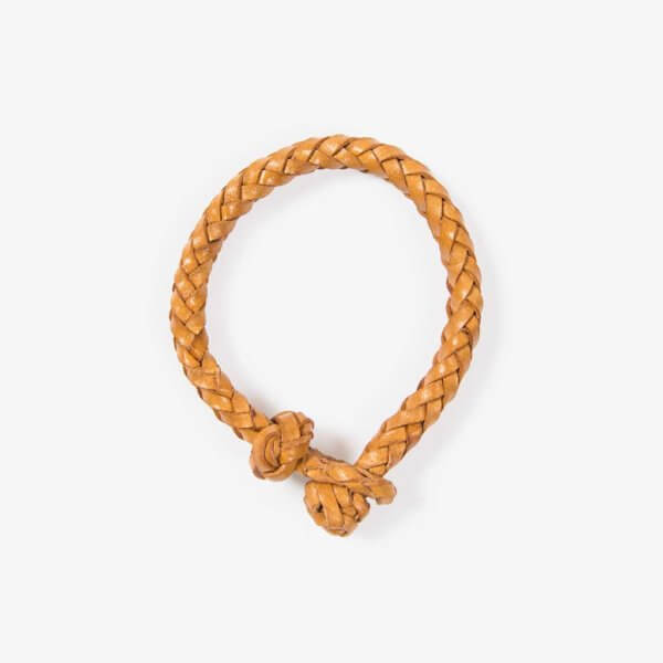 Geflochtenes Lederarmband (Natur)
