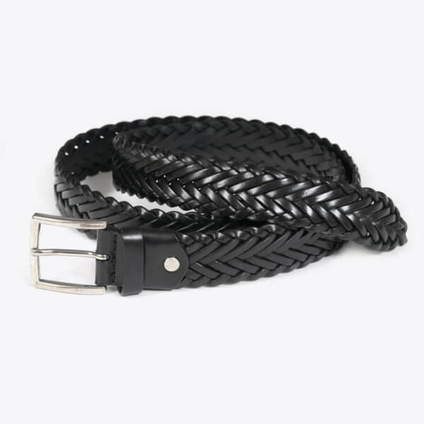 ROTHIRSCH braided leatherbelt black