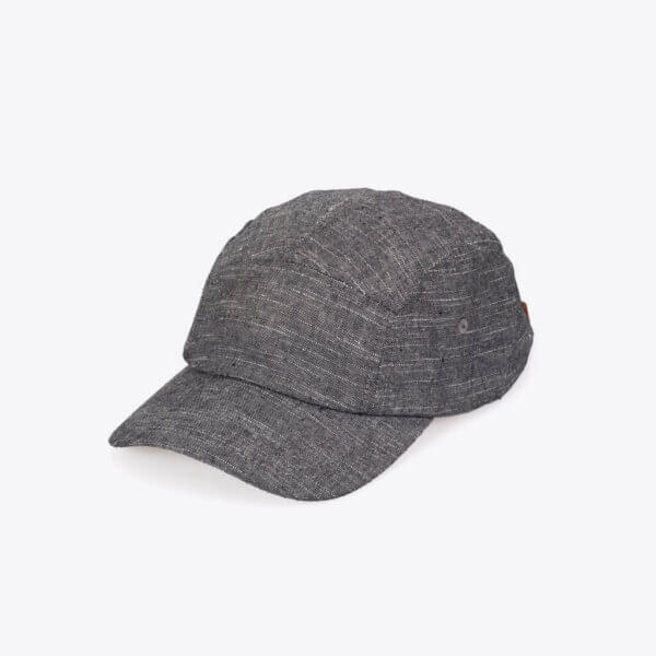 rothirsch chambray camper hat charcoal front
