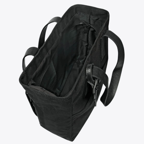 Baumwolltasche mit Lederdetails – Bild 2