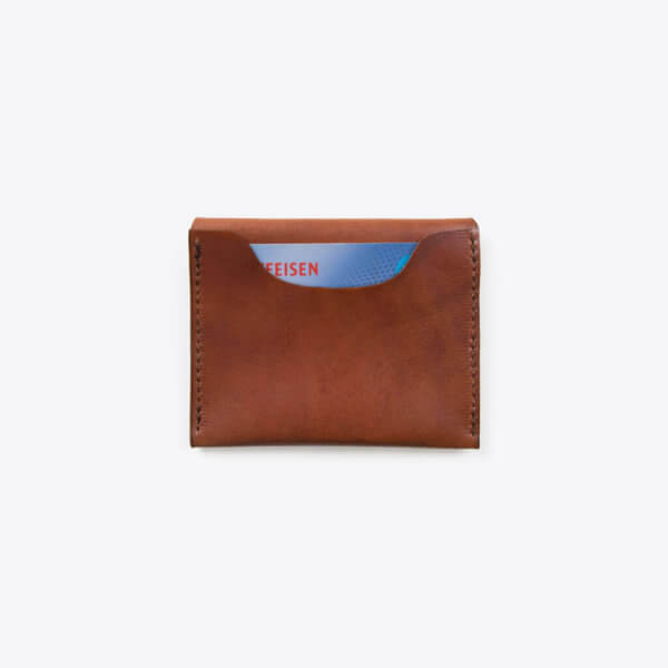 ROTHIRSCH creditcard leather envelope brown back card