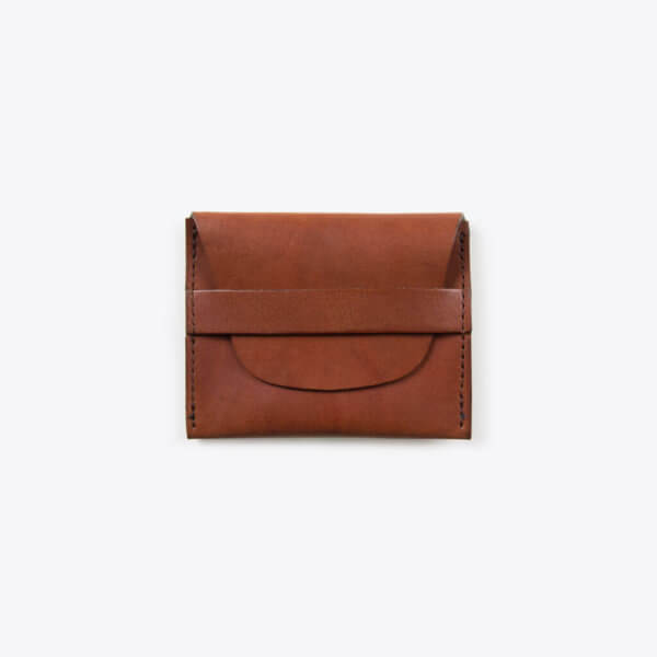 rothirsch creditcard leather envelope brown front