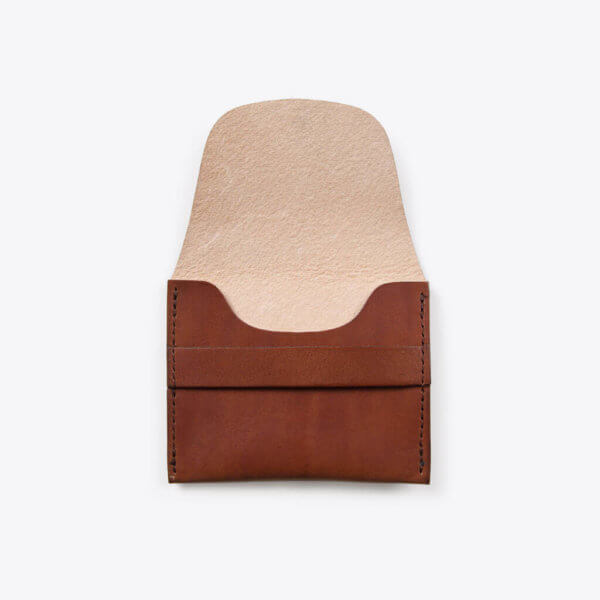 ROTHIRSCH creditcard leather envelope brown open