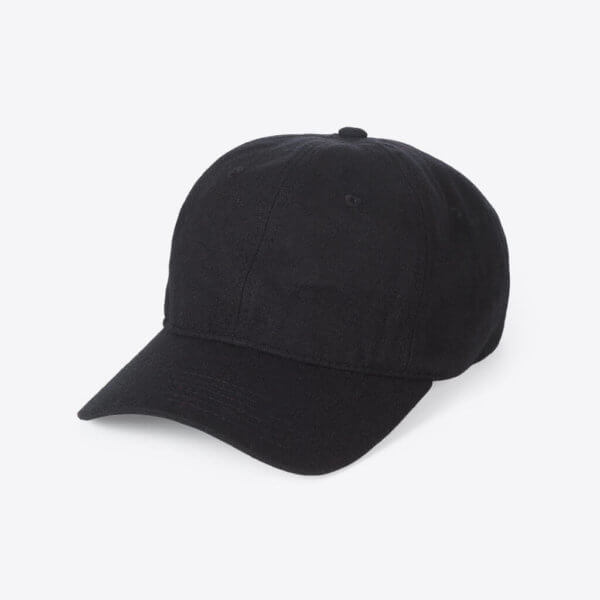 Filz Baseball Cap (Schwarz) – Bild 3