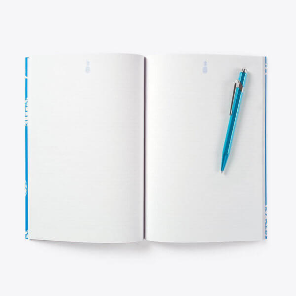 Ananas Notizbuch (Blau) – Bild 2