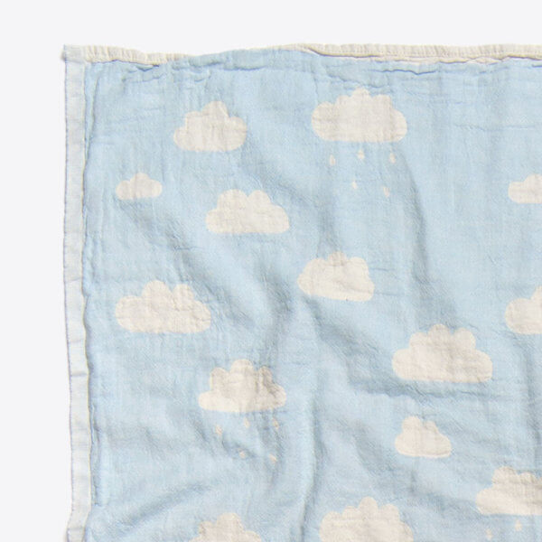 rothirsch kids cloud towel blue detail