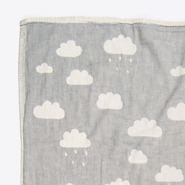 ROTHIRSCH kids cloud towel grey detail