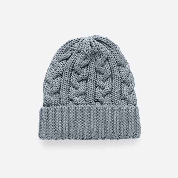 ROTHIRSCH knitted beanie lightgrey flat