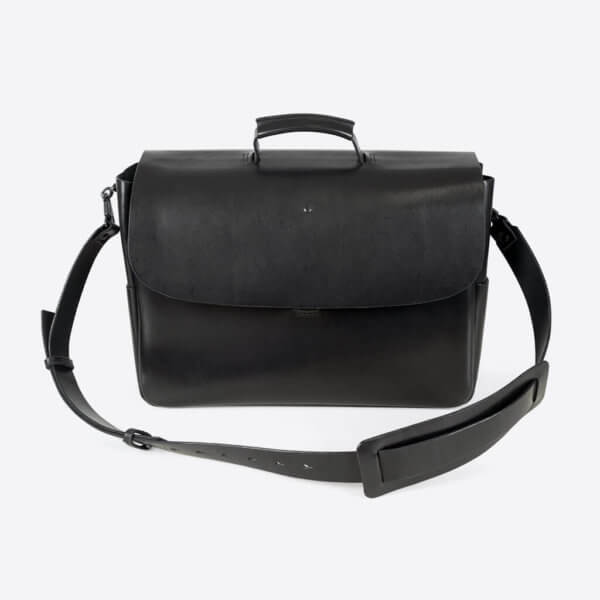 rothirsch leather briefcase black 01 front