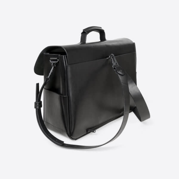 ROTHIRSCH leather briefcase black 03 angle