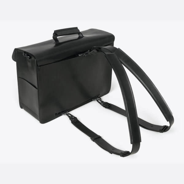 ROTHIRSCH leather briefcase black backpack straps