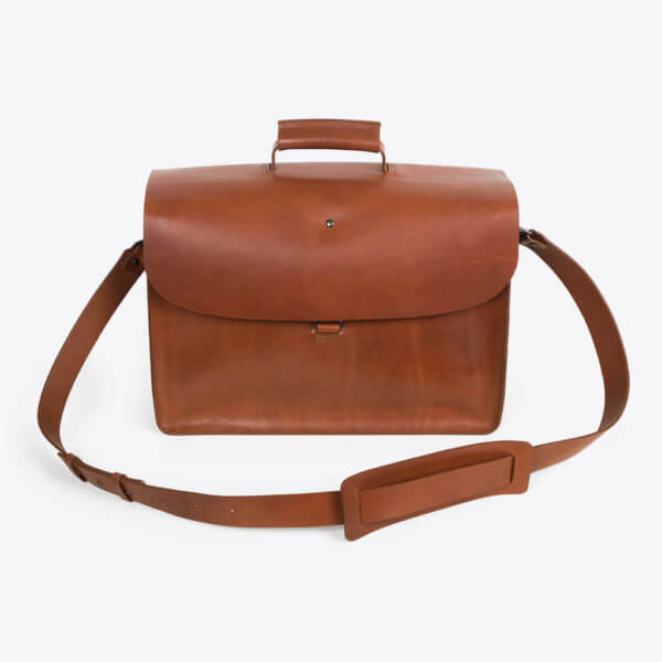 Aktentasche aus Leder (Braun)