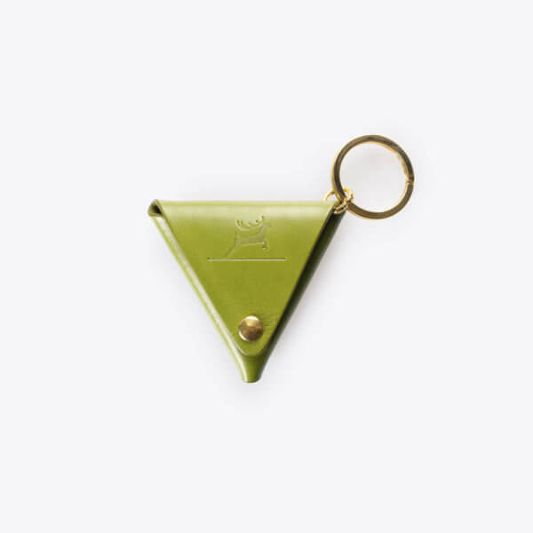 rothirsch leather coin pocket olive