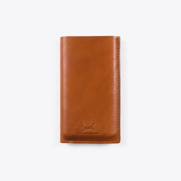 rothirsch leather powerbank brown front