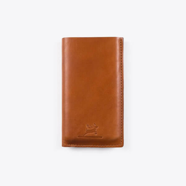 ROTHIRSCH leather powerbank brown front