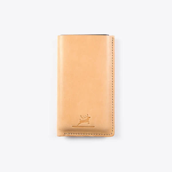 rothirsch leather powerbank natural front