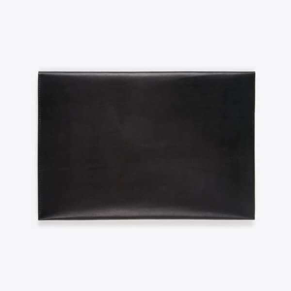 rothirsch macbook air leather envelope black back