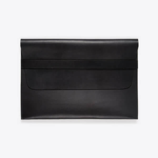 ROTHIRSCH macbook air leather envelope black front