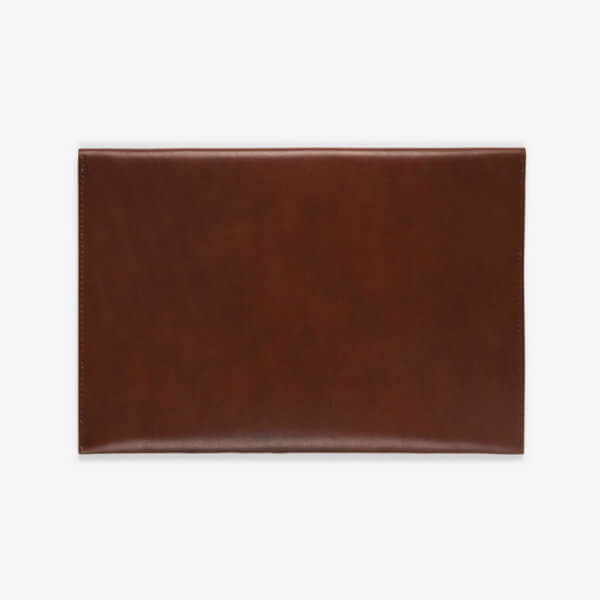 rothirsch macbook air leather envelope brown back