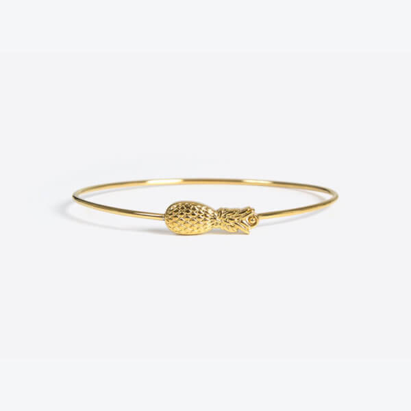 Ananas Armreif (Gold)
