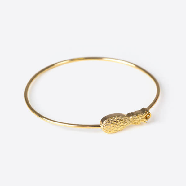 Ananas Armreif (Gold) – Bild 2