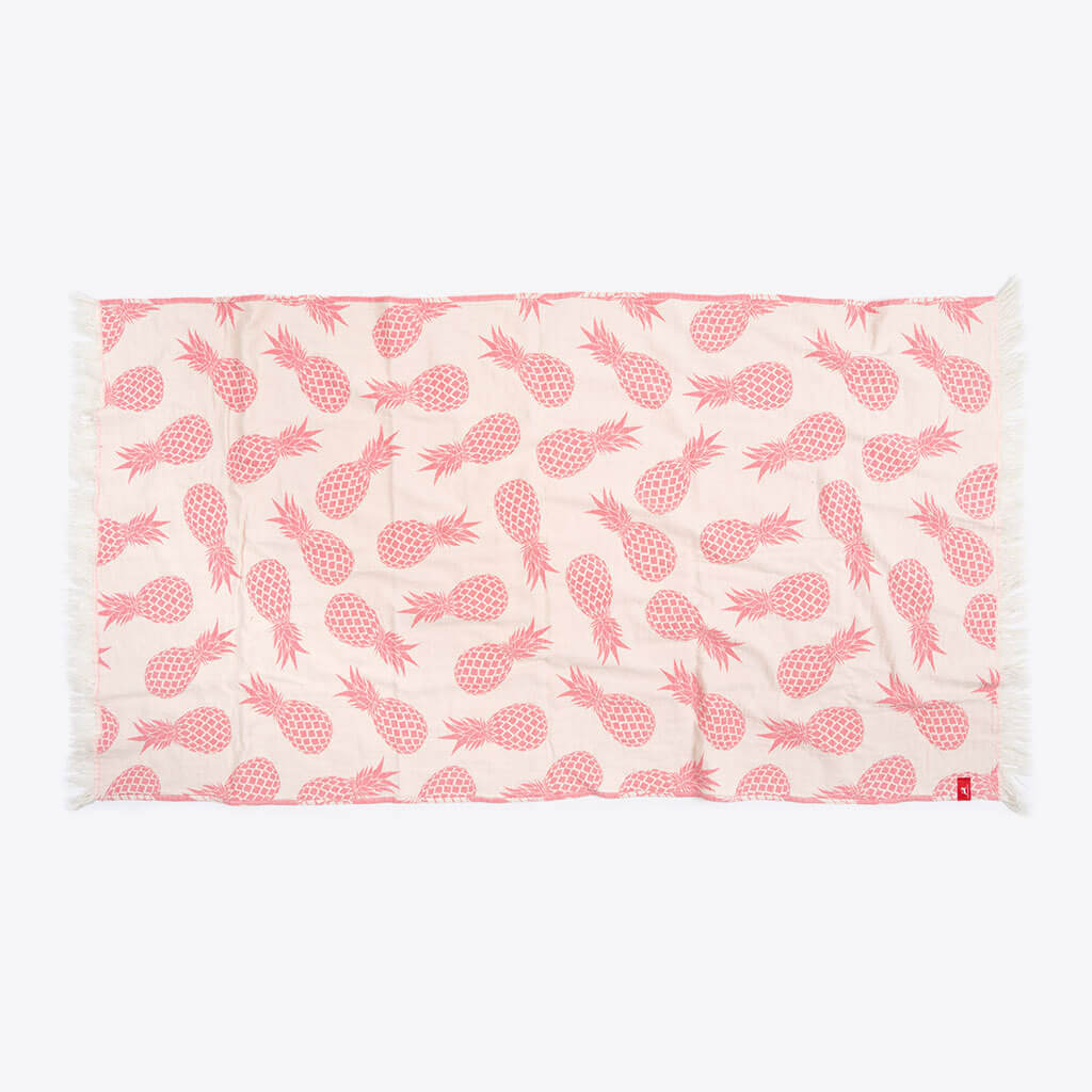 Ananas Strandtuch (Pink) - ROTHIRSCH Onlineshop