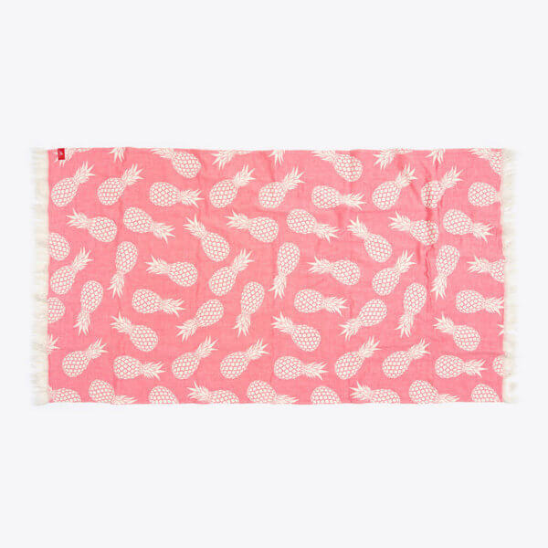 ROTHIRSCH pineapple collection towel pink front