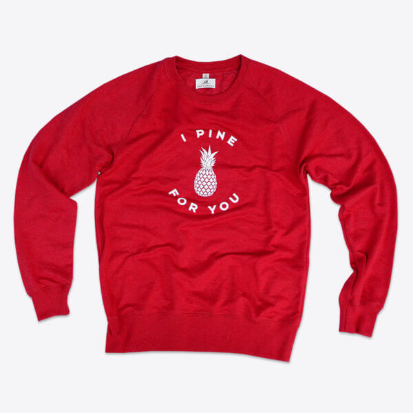 ROTHIRSCH pineapple sweater red front