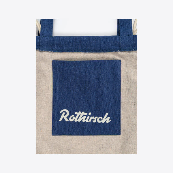 Hipster Bag aus rezyklierter Baumwolle (Blau) – Bild 2