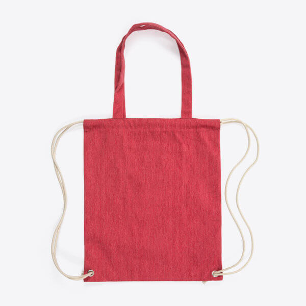 ROTHIRSCH recycled cotton draw string bag red 02