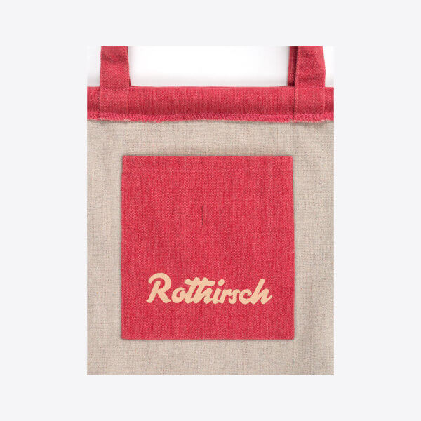 ROTHIRSCH recycled cotton draw string bag red 03