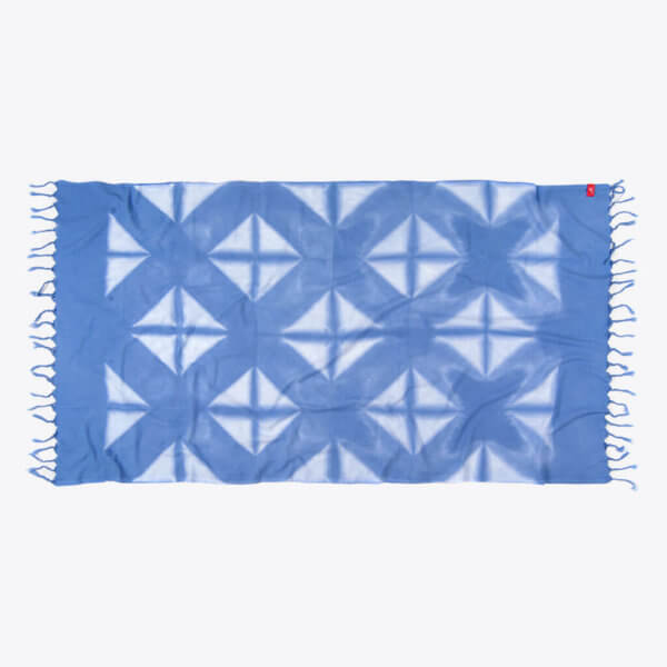 rothirsch silhouette towel blue back