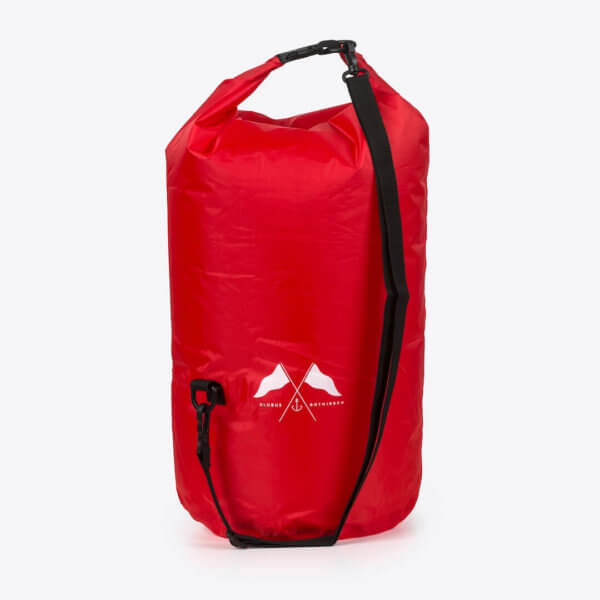 Dry Bag mit Schultergurt (rot) – Bild 3