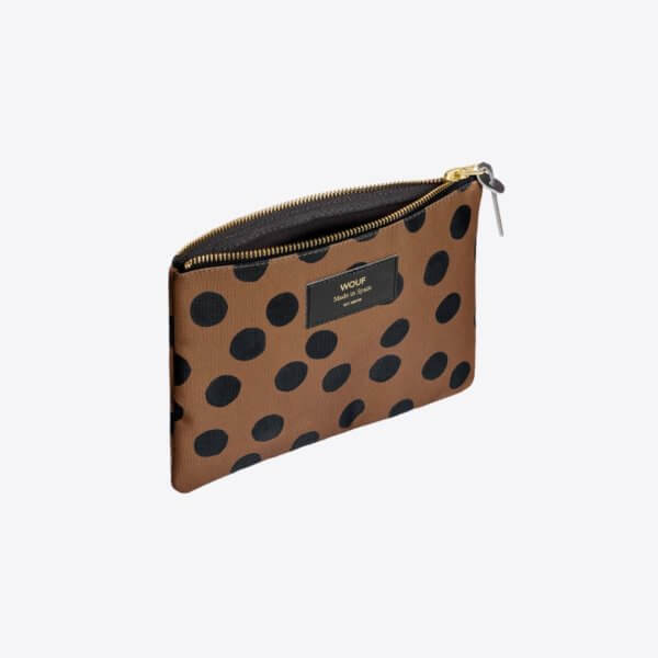 WOUF Dots Large Pouch open