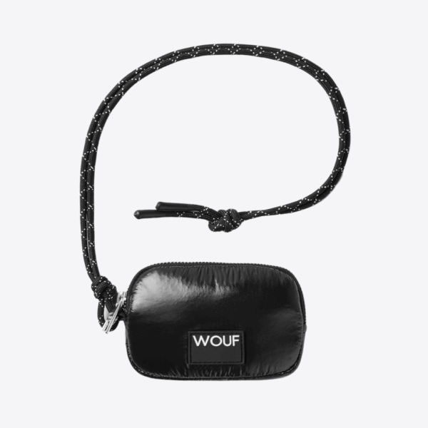 WOUF BlackGlossy CrossbodyMuenztasche 2