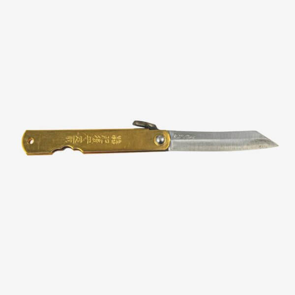 Japanisches Taschenmesser (klein) mit Lederetui – Bild 2