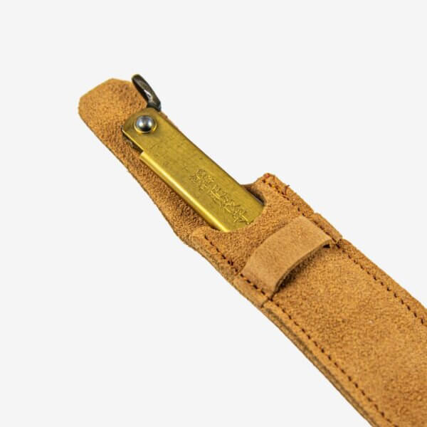 Japanisches Taschenmesser (klein) mit Lederetui – Bild 3