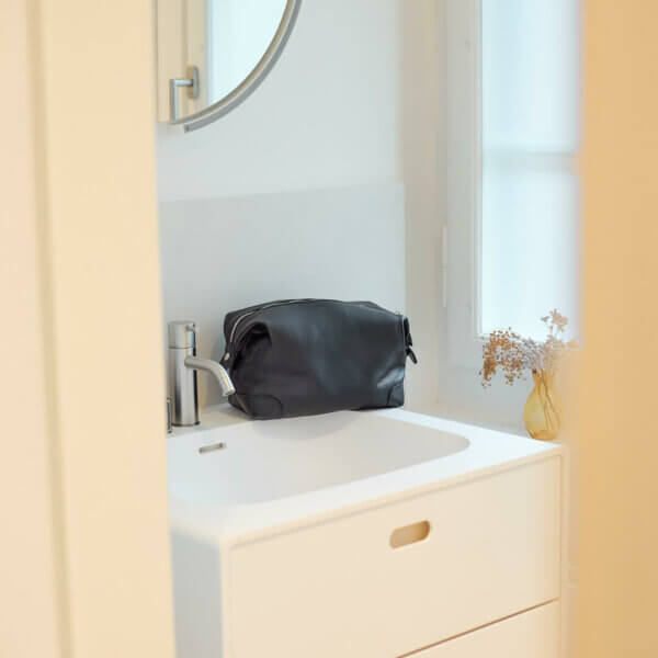 Leder Necessaire (Schwarz) – Bild 5