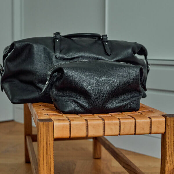 Leder Necessaire (Schwarz) – Bild 7